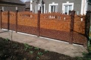 Прага "листопад+коричневая" + коричневый столб 2,2